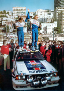 foto walter röhrl christian geistdörfer sieg rallye monte carlo 1982 opel ascona 400